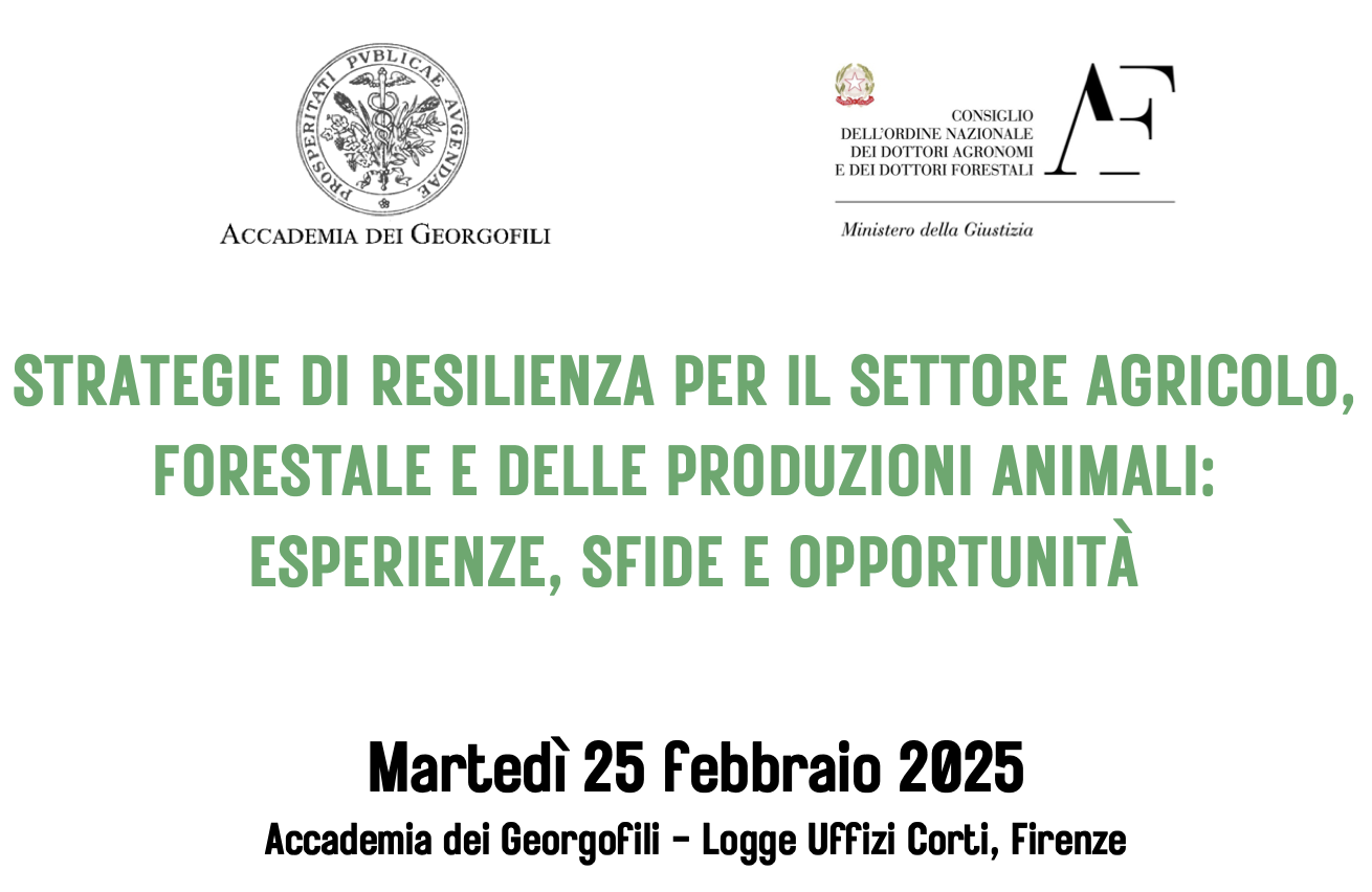 Strategie di resilienza per il settore agricolo, forestale e delle produzioni animali: esperienze, sfide e opportunità